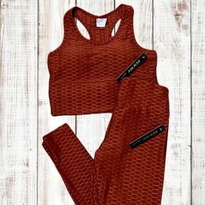 Stretchy TikTok Active Set NWT Sports Bra & High Waist Leggings